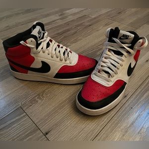 Nike Men's Court Vision Mid University Red/Black-White (DM1186 600)